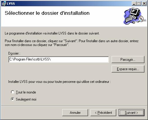 Figure 9: Installation de l’application